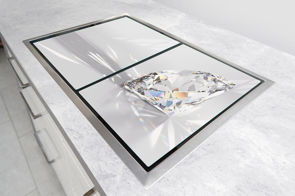 SZKLANA PŁYTA OCHRONNA NA KUCHENKĘ 85x52 DIAMENT