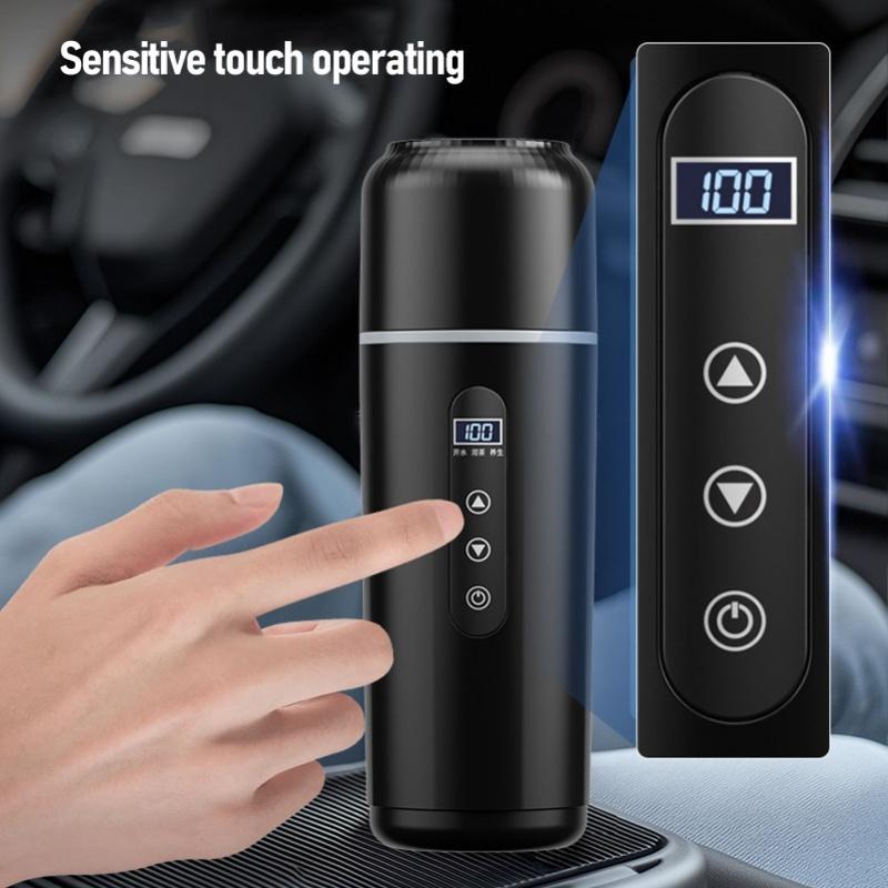 Portable Car Heating Cup 500ml Travel Electric Kettle 12V 24V Portable Water Boiler Heated Cup For Car Truck 316 Stainless Steel
