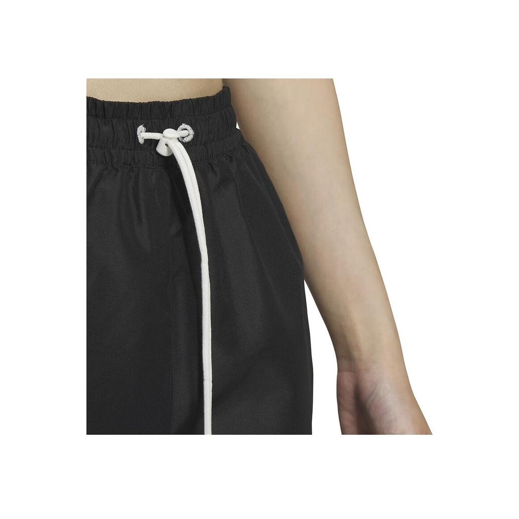 Adidas Originals Letter Print Drawstring Sports Woven Shorts Women Bottoms Black IW6292