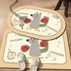 Absorbent Bathroom Mat Toilet Mat Mat Non-slip Household Toilet Door Carpet Cartoon Diatom Mud Mat