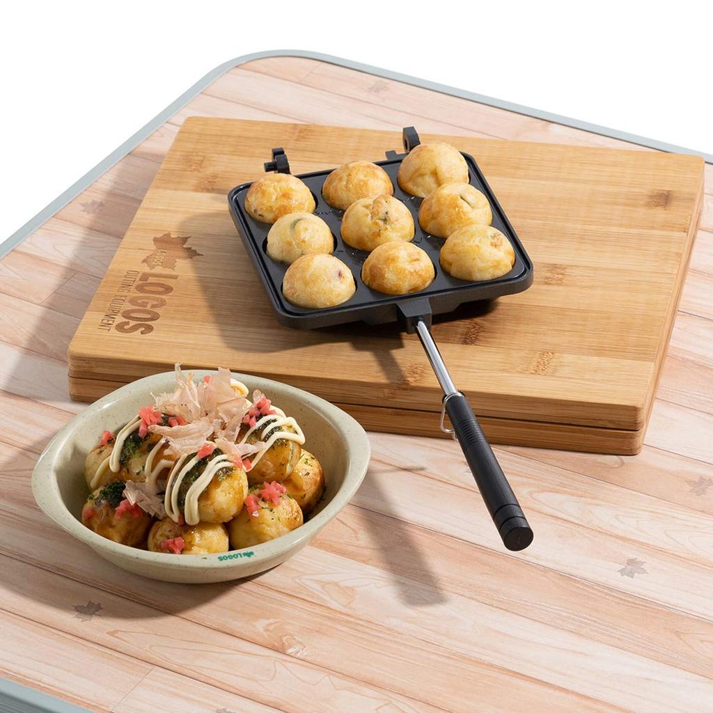 LOGOS Takoyaki Ball Maker 81062244 Black Width x Depth 14 x Height 5 cm (Approx.) 35.5