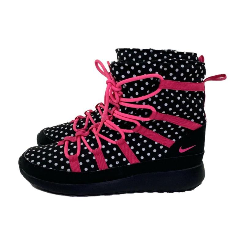 

Nike Roshe One Hi Black Pink Women s Sneakers 807744-001 38