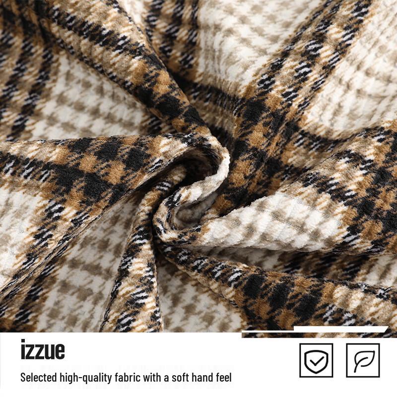 Izzue Unisex Karierte Reversjacke Casual