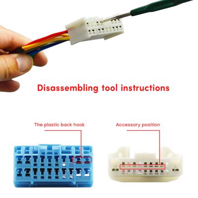 Terminal Removal Tool Wire Plug Connector Extractor Disassembly Kit Extractor Puller Release Pin for Car Plug Repair 5x