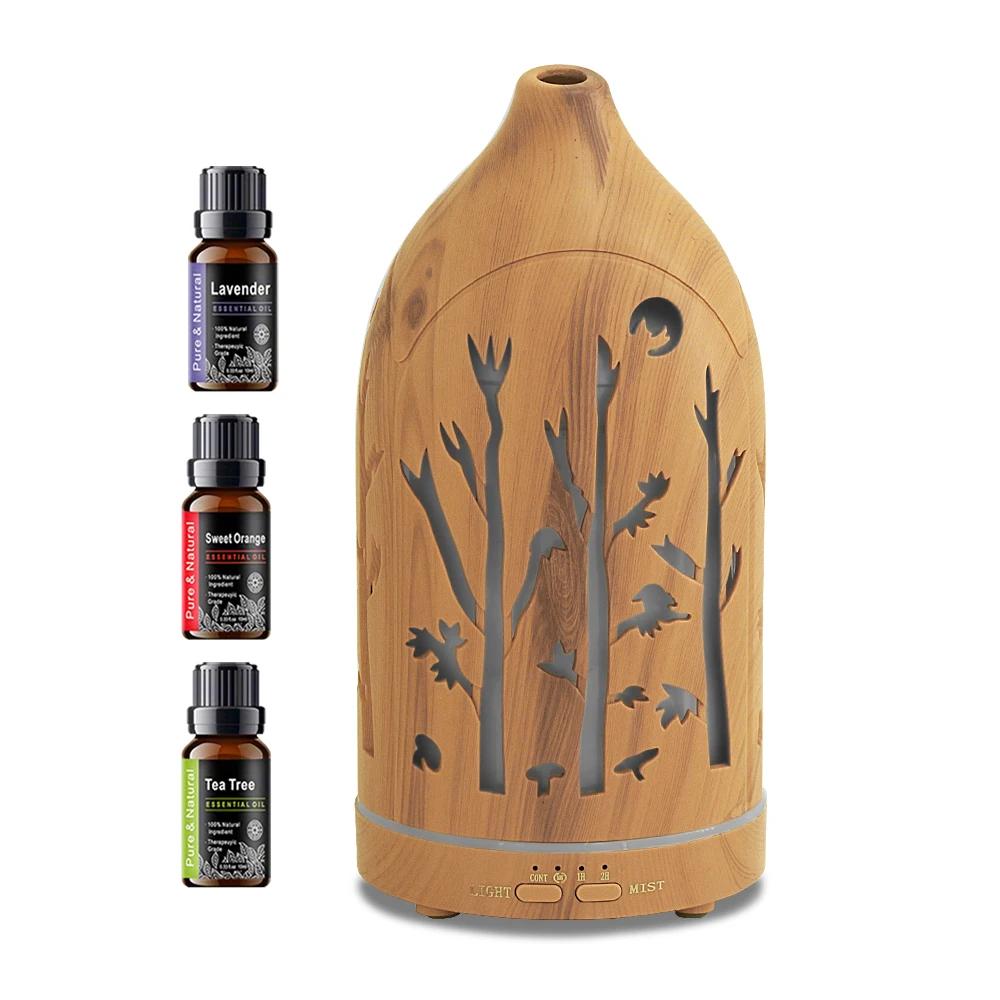 7 Color LED Aromatherapy Diffuser 3 Oils Included, Auto Shut-Off, Ultra Quiet