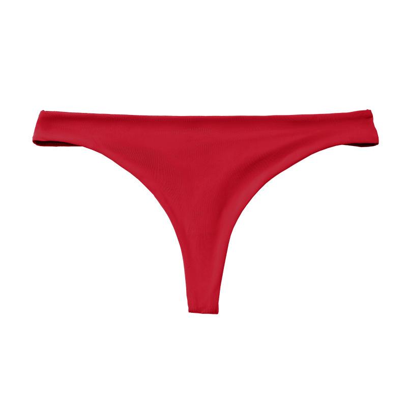 Sexy seamless underwear T-pants Thin glossy breathable large size underwear Pure cotton crotch hip lift low waist underwear