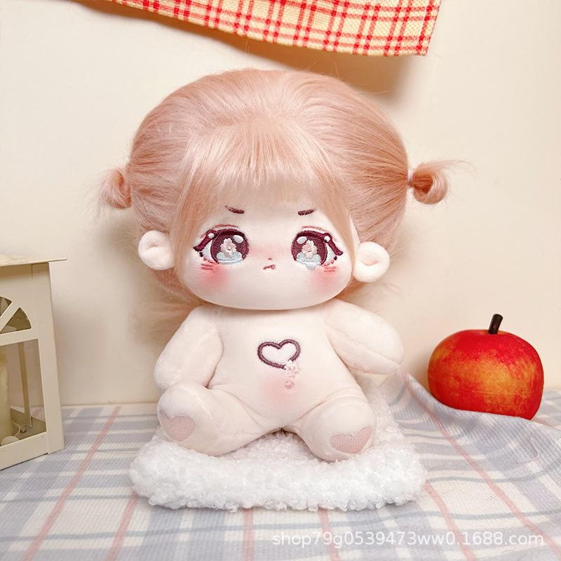 Kawaii IDol Doll 20cm Anime Plush Star Dolls Stuffed Customization Figure Toys Cotton Baby Plushies Toys Kids Collection Gifts