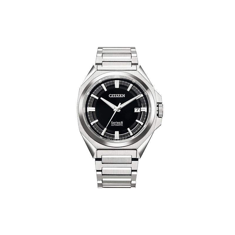 

CITIZEN mechanical watch stainless steel case strap 9051 high antimagnetic sapphire glass sports leisure watch gift mechanical movement men NB6010-81E чорний