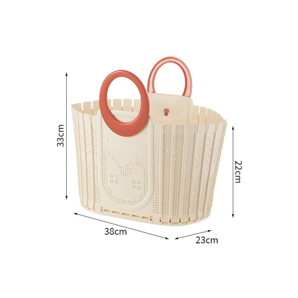 Portable Plastic Dirty Clothes Basket Folding Wall-mounted Laundry Hamper Durable Foldable Laundry Basket Home Use