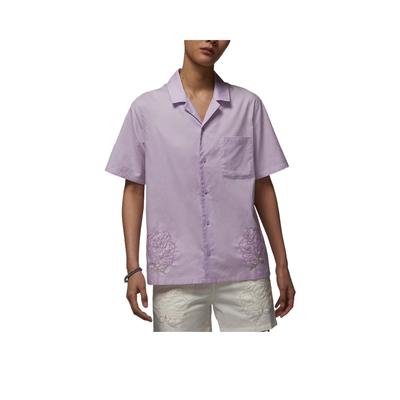 Fashionable Soft Solid Color Short Sleeve Shirt Women Tops Purple HJ0097-530