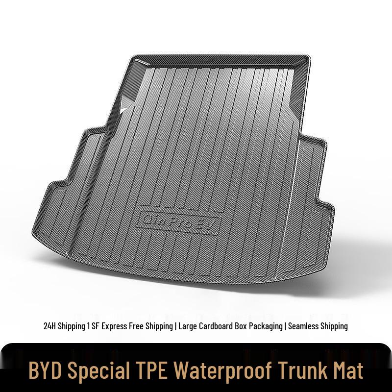 Compatible TPE Trunk Mat for BYD Models: Qin Plus/L, Song Plus/Pro, Seal, Dolphin, Yuan, Haishi, Han, Tang
