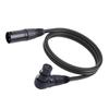 Right-Angle XLR to Straight XLR Cable, Wide Compatibility, Stable Connection, XLR Adapter Cable for Recording Rooms (1.8m/5.9ft)