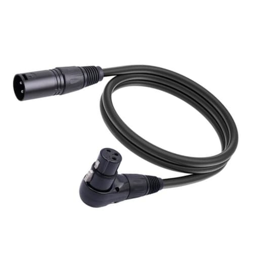 Right-Angle XLR to Straight XLR Cable, Wide Compatibility, Stable Connection, XLR Adapter Cable for Recording Rooms (1.8m/5.9ft)