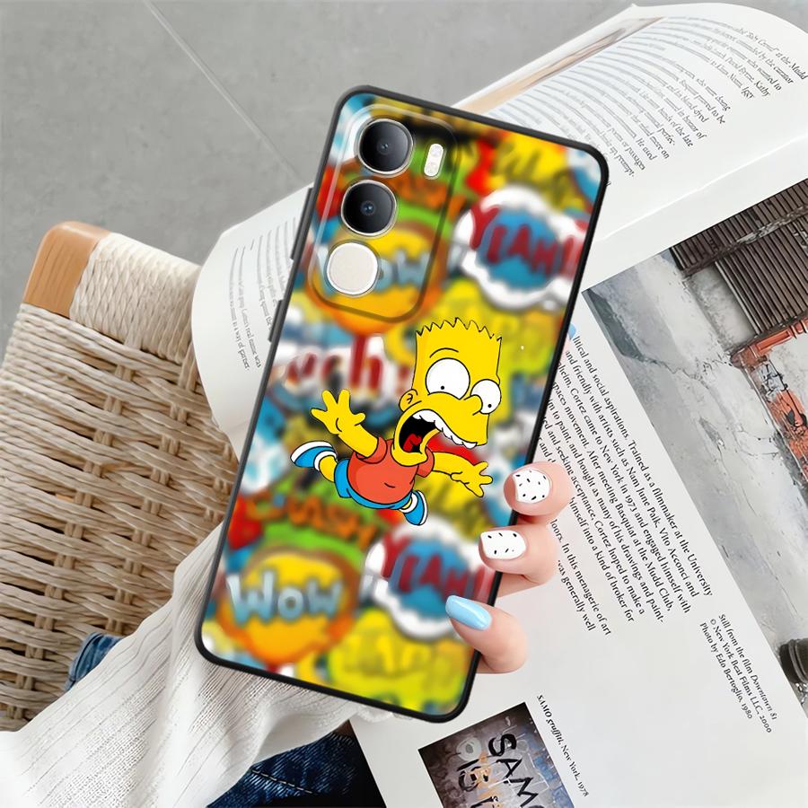 The S-simpsons Cartoon Phone Cover Case for Vivo V21E V23 V25 V30 Y51S Y78 Y71 Y91 V27 Y75 Y81 Y53S V29 Y50 Y95 Y52S Y93