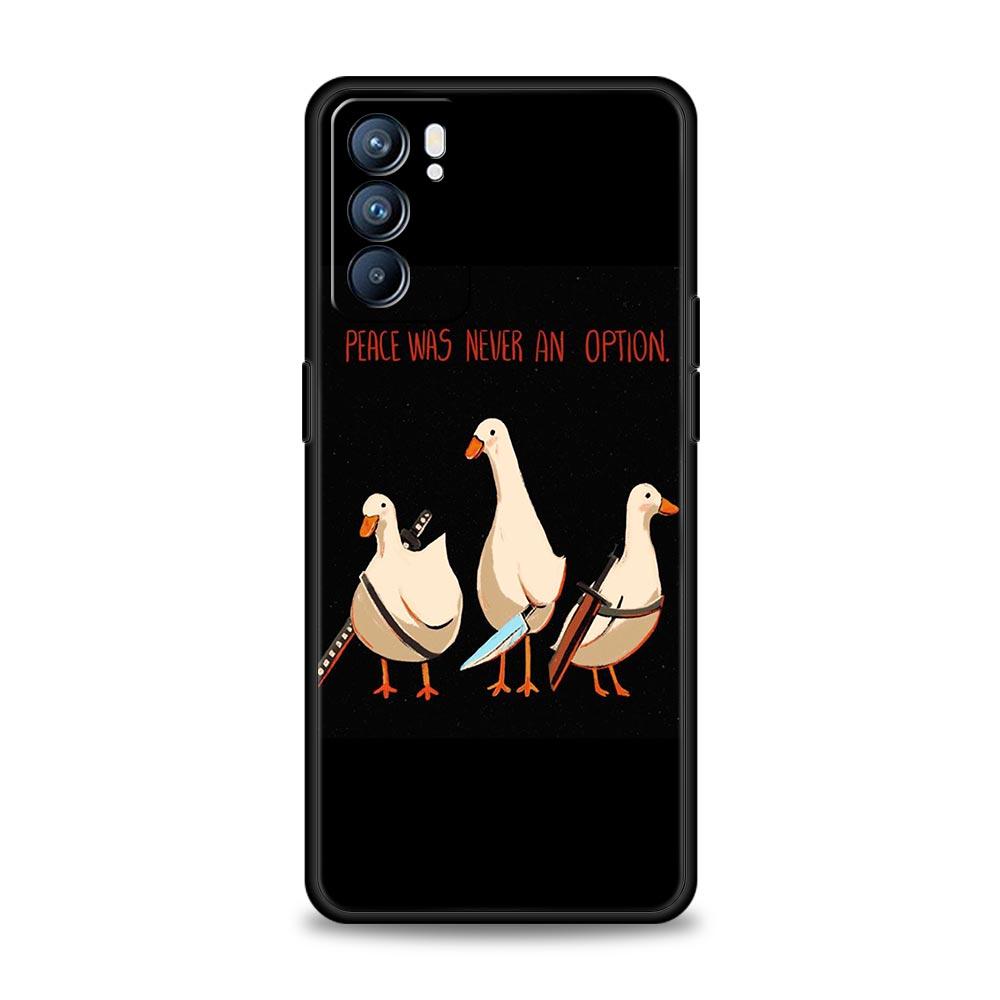 

Phone Case Cover For Oppo A17 A31 A54 A57 A78 A79 Find X5 X6 Reno 7 8 10 11 12 13 F Pro 5G Soft TPU Funny Fighting Duck Chicken Reno10