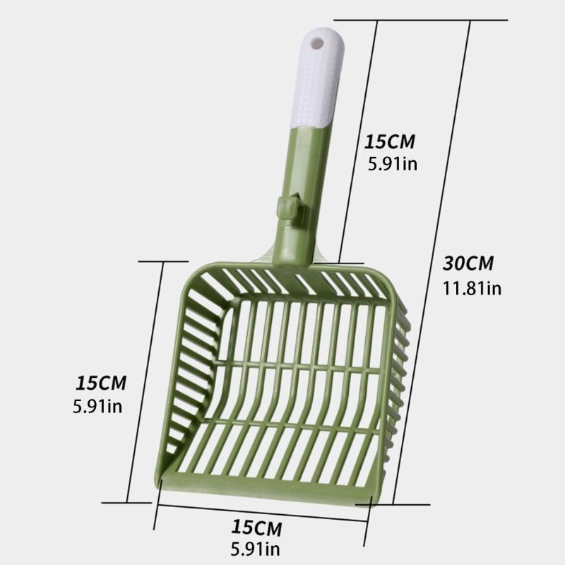 Cats Litters Scoops,Plastic Sifter Cats Litters Shovel Kitties Scooper Mesh Shovel with Long Handle Kitten Poop Lifter