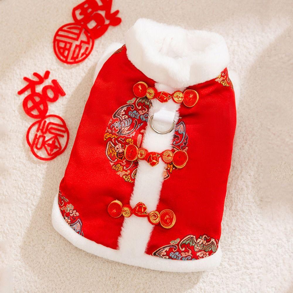 

Plush Pet Costumes Creative Pet Tang Clothes Stylish Cat Warm Vest Dress Up Accessories XL