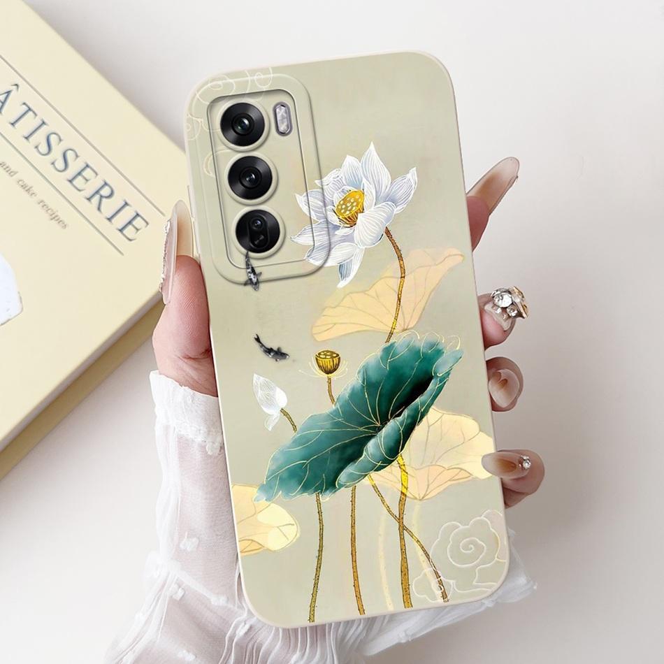 For OPPO Reno12 12Pro Elegant Butterfly Floral Phone Case For Oppo Reno12 Pro Reno 12 5G CPH2625 CPH2629 Soft Silicone Cases