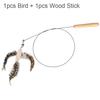 Feather Bird Accessories Artificial Bird DIY Cat Toy Replace Cat Teaser Stick Replacement Pet Toy