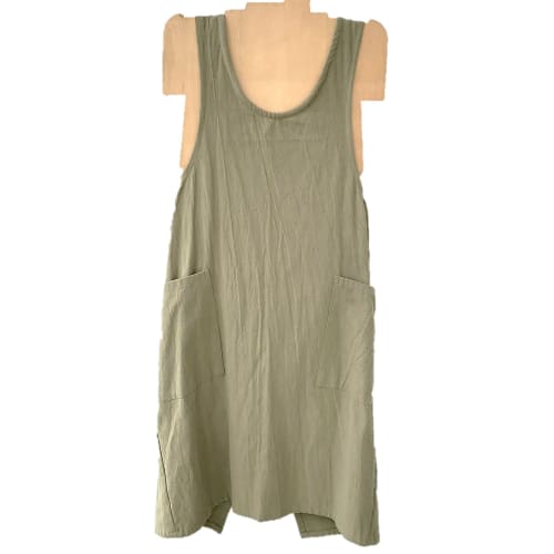 Atelier Nui Washed Cotton Crossover Apron, Free Size