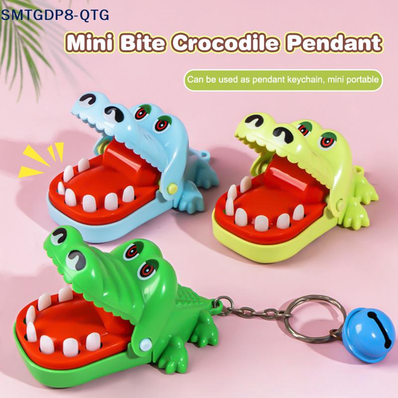 Krokodilzähne Spielzeug Schlüsselanhänger Kinder Krokodilfinger Reaktionstraining Dinosaurier Tier Rückzieher Trickspiel Familie