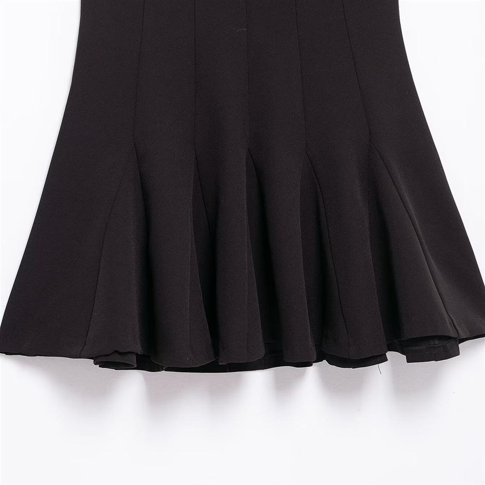 2025 Spring Women's Wave-Style Slim Strapless Dress