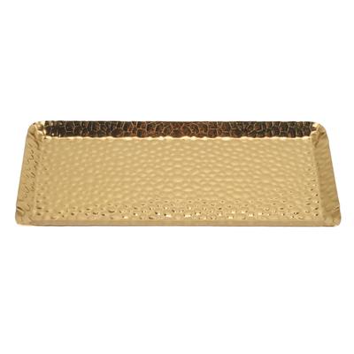 25x11cm Towel Hammered Trays Stainless Steel Multi Purpose Dishwasher Safe Dessert Tray Plate for