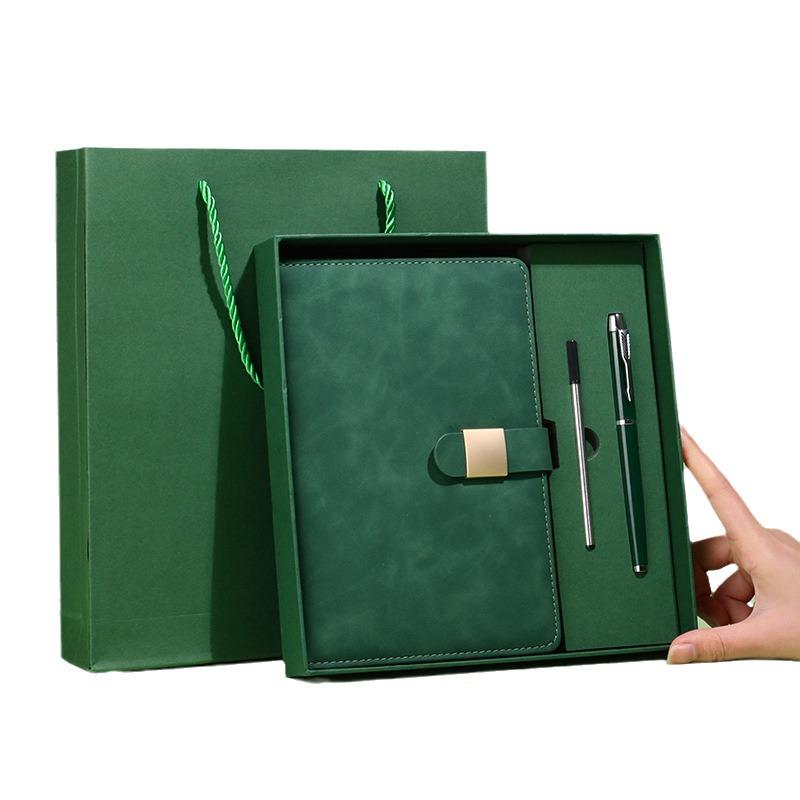 A5 Buckle Notebook Gift Set with Logo - Business, Teacher, or Work Diary