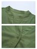 Women's Summer Cotton-Linen Dress: Petite, Slimming, Loose-Fit for Middle-Aged Moms
