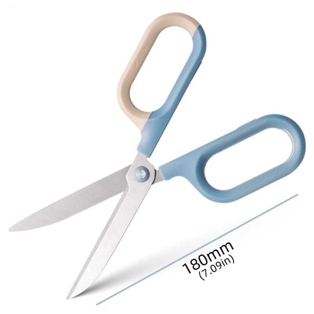 Stainless Steel Household Scissors Large Loop Handle Paper Scissors  Office Accessories