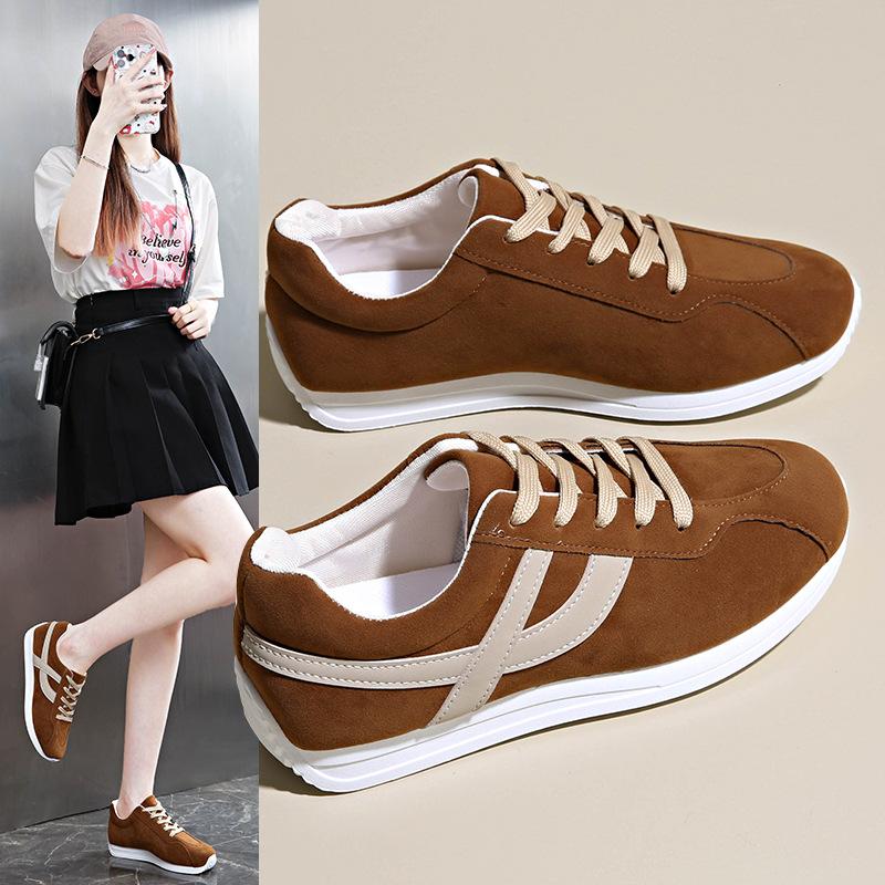 Large Size Sports Shoes Women's New Spring and Autumn Tide Korean Version Versatile Student Leisure Sports Flat Baseplate Shoes
