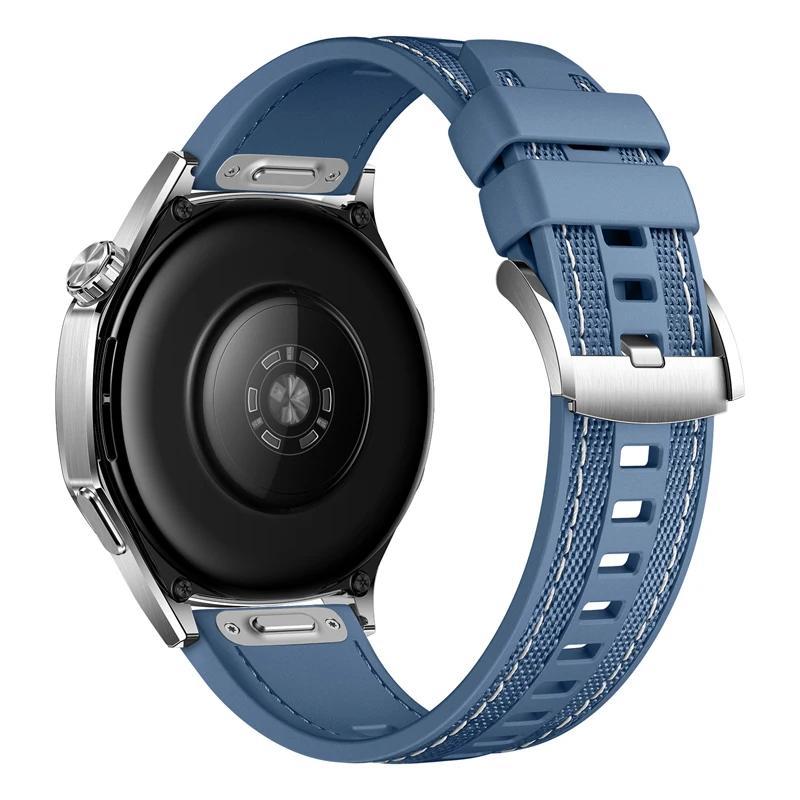 22mm Strap Suitable for Huawei Watch 5 46mm Soft & Durable Silicone Nylon Replacement Wristband for GT5 GT4 46mm/WATCH Ultimate