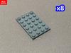 Non-Toxic Moc Bricks Plate 4X4 4X6 4X8 4X10 4X12 3031 3022 3035 3030 3029 Children Toy Building Blocks Assembles Birthday Gift