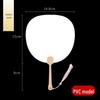 Ancient Style DIY Lacquer & Paper Round Fan Kit with Calligraphy