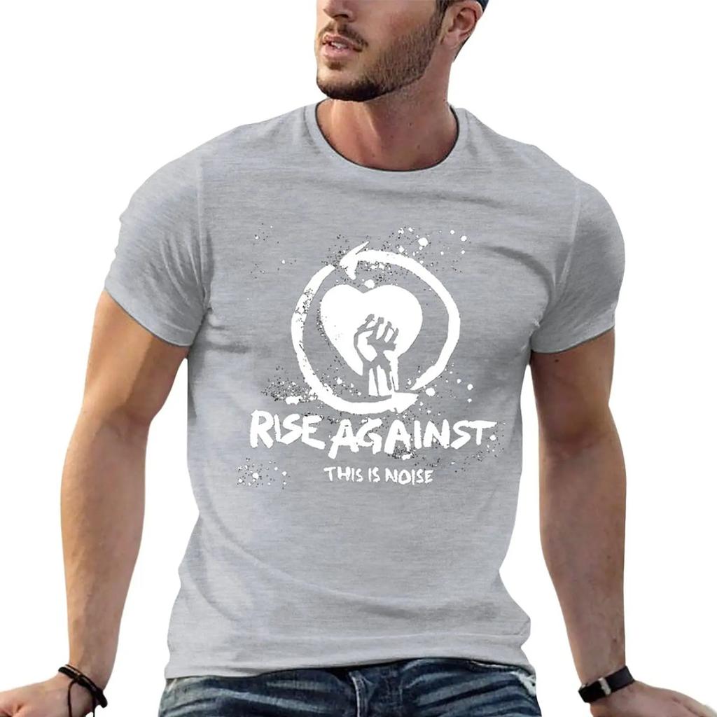 New Rise Against Band Music Punk Rock T-Shirt Man Clothes Boys T Shirts Funny T Shirts Slim Fit T Shirts for Men