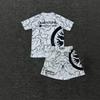 Mens 2026 Sportswear Set Short Sleeve T-Shirt Shorts 3D Printed Mesh Athletic Outfit Boxing Training
