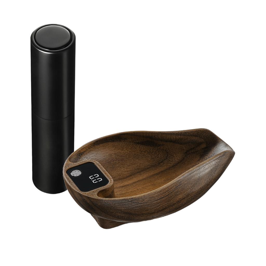 Coffee Bean Scale and Spray Bottle Kit for Weighting Dosing 0.1g High Precision LED Digital Display Black