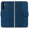 Wallet Case for Galaxy A37 5G - Leather/PU, Blue, With Lanyard