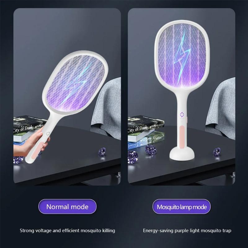 Insect Racket Mosquito Killer USB Charging Lamp Electric Shocker UV Light Fly Insect Trap Flies Summer Fly Swatter