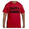 Funny Humor T Shirt Tailgates and Touchdowns