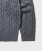 GLW Raglan Cable Knit Charcoal