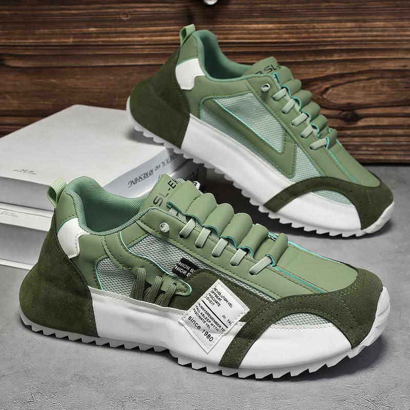 Fashion Men's Sneakers Comfortable Slip On Casual Shoes Breathable Lightweight Man Running Shoes Platform Athletic Jogging Shoes