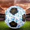 1PC Blue Floral Butterfly Flame Artwork Soccer Ball Size 5 Football Machine Sewn Indoor/Outdoor Universal Football Gift W69