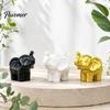 Cute Elephant Sculptures for Shelf Mini Resin Figurine, Good Luck Statue Tabletop Decor, Artistic Ornaments Small Ornament Home Office Shelf,