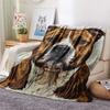 1PC Dog Print Flannel Blanket, High quality Comfortable for All Seasons, Home Decor, Warmth and Comfort, Perfect for Christmas Gifts