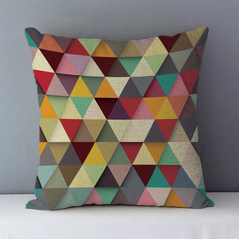 Selected Cozy Cushion Cover Home Decorative Pillow For Sofa Couch Seat Back Cushions Xcm Geometric Printed Fundas De Cojines