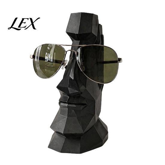 Home Interior Decor Hand Carved Eyeglass Holder, 3D Printed Nose Shaped Stand, Unique Artistic Figurine Decorative Display Rack, for Desk Office