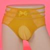 Men'S Sissy Panties Lace Sexy Bow Underwear Hollow See Through Lingerie Hip Lift Sheer Briefs High Waist Pouch Sheath Underpants