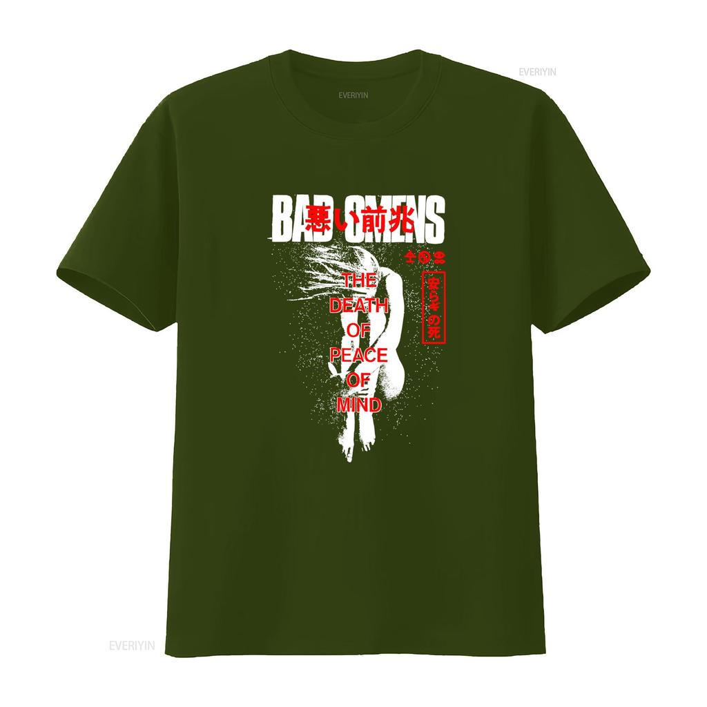 Gothic Dark Streetwear Bad Ounisex Death Of Peace Mind Slogan Print Casual T Shirt Vintage Washed Homme Breathable Versatile