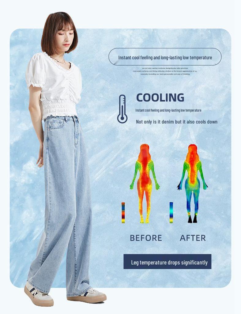 Korean High-Waist Loose Straight-Leg Jeans for Women - Summer/Autumn 2022